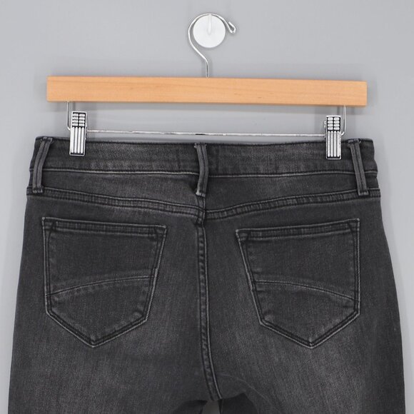 DRIFTWOOD Colette Straight Crop Jean Snake Print Dark Wash Raw Hem Size 28 - Picture 5 of 8